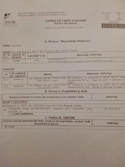 Teren de 3155 mp, în Central