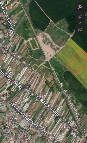 Teren Construcții intravilan de 1439 mp, în Crețești