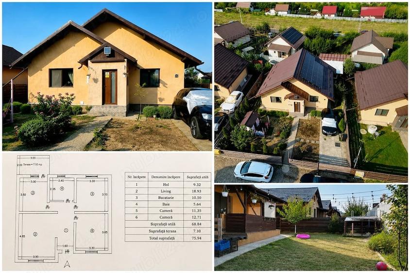Casa individuala pe parter | teren 375 mp | fotovoltaice 6 kW | poaibilitate mansardare - 1