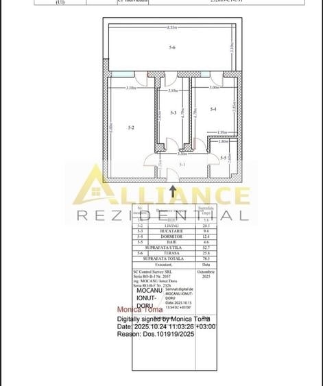 Apartament cu 2 camere decomandat în Metalurgiei