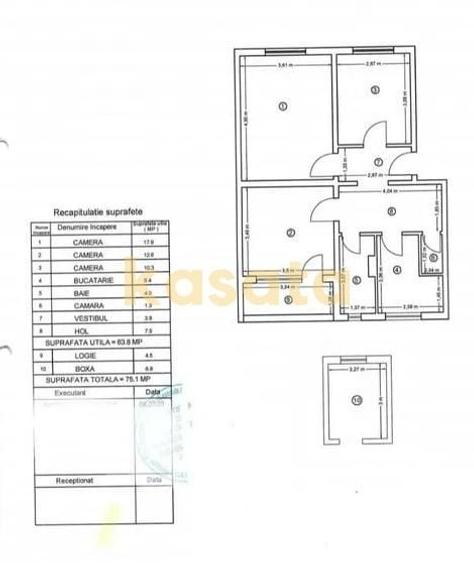 Apartament cu 3 camere decomandat în 1 Decembrie 1918