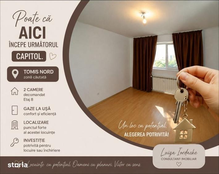 Apartament cu 2 camere decomandat în Tomis Nord