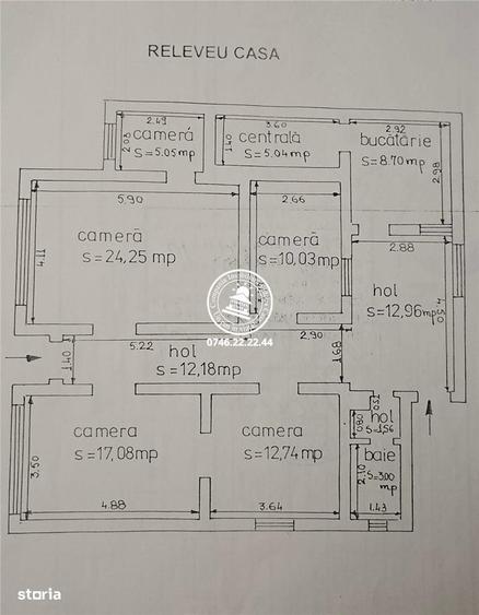 Casă cu 4 camere cu Teren 485 Mp în Aroneanu
