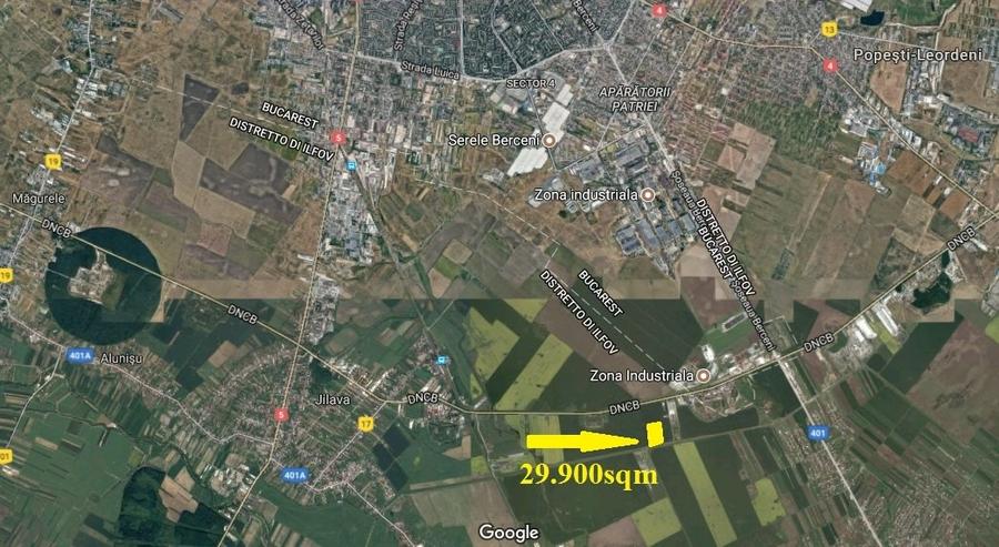 Teren agricol extravilan de 29900 mp, în Jilava