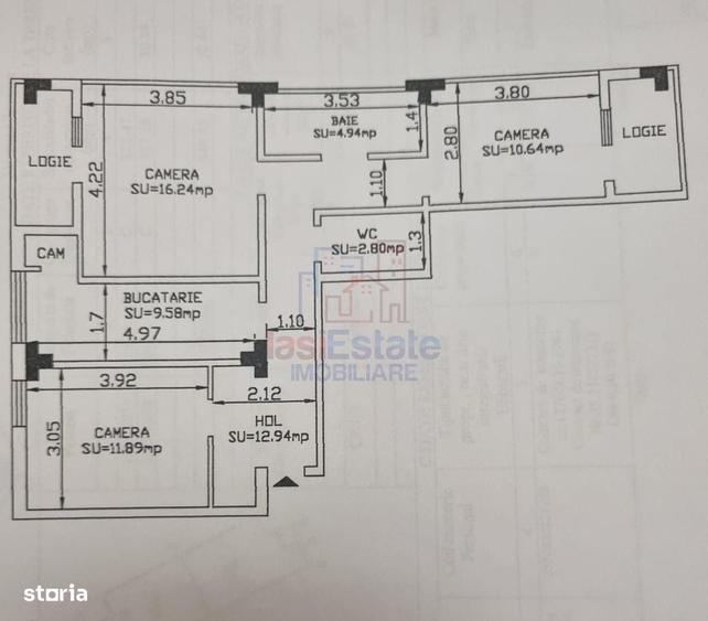 Apartament 3 camere zona Podul de Fier - 1