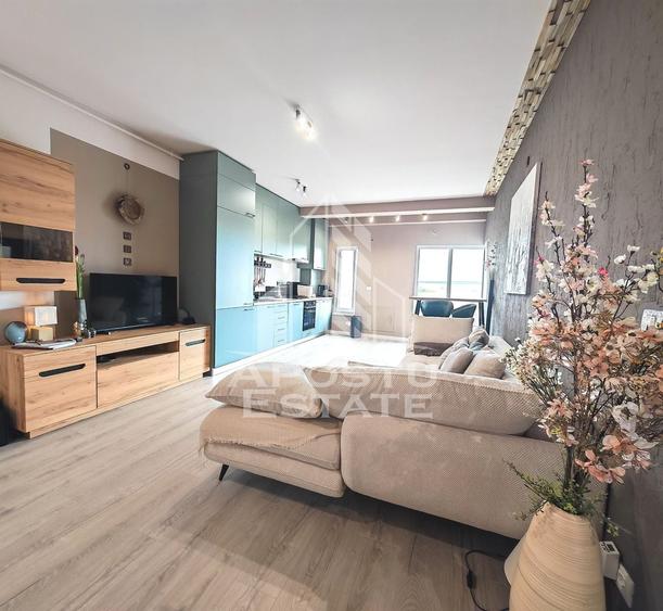 Apartament cu 2 camere semidecomandat, mobilat în Torontalului