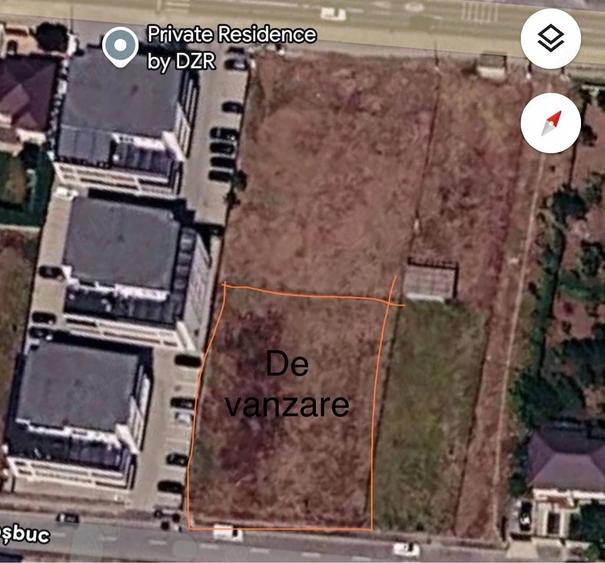 Teren de 1277 mp, în Cumpăna