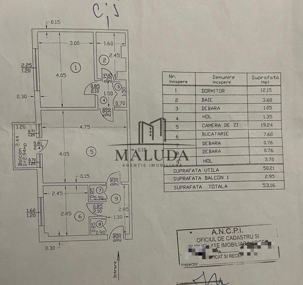 Apartament cu 2 camere semidecomandat, mobilat în Banat