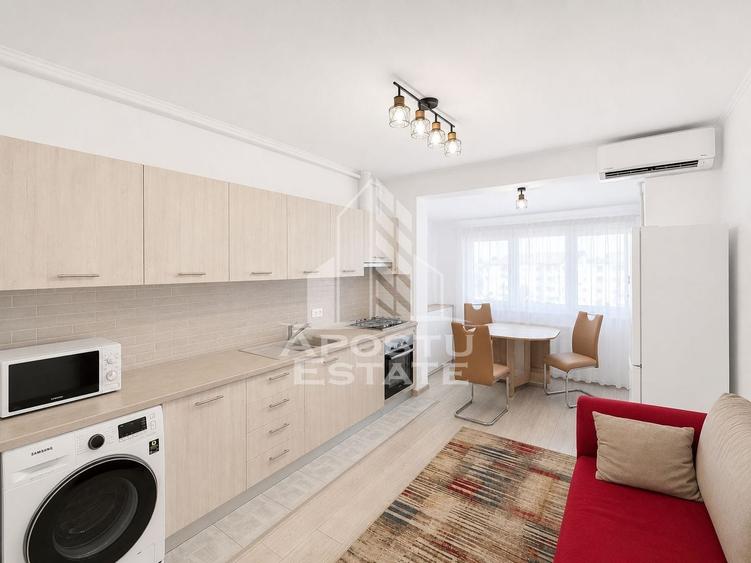 Apartament cu 3 camere semidecomandat, mobilat în Steaua