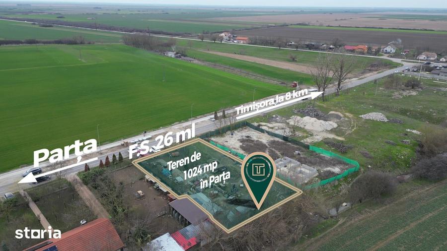 Teren generos de 1.024 mp de vanzare Parta, la 15 minute de Timi?oara - 5