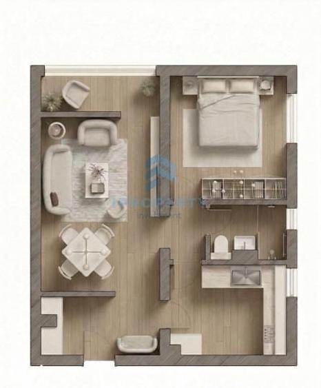 Apartament cu 2 camere decomandat în Titan