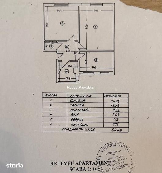 Apartament cu 2 camere decomandat în Pieptănari