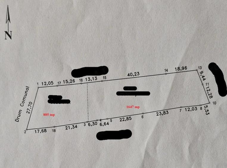 Teren de 2532 mp, în Blidari (Cârligele)