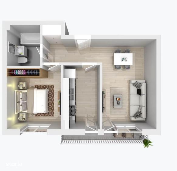 Apartament cu 2 camere în Central