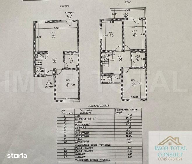 Casa, Jumatate duplex, Gavana Grigoresti, COMISION 0 - 12