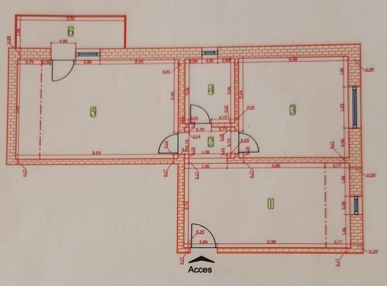 Apartament 3 camere, etajul 5, Mansardă, Aradului, mobilat și utilat, comision 0 - 2