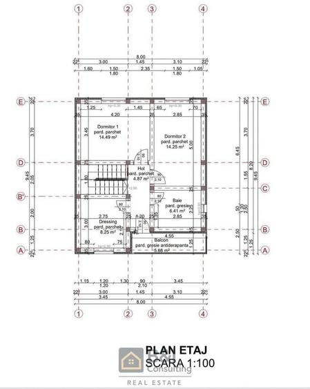 Casă cu 4 camere în Vânători