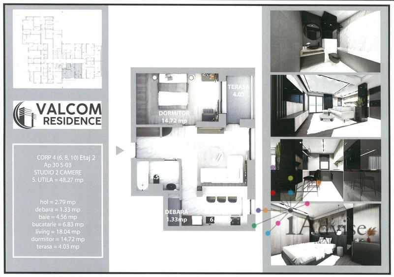 Apartament cu 2 camere decomandat în Bartolomeu