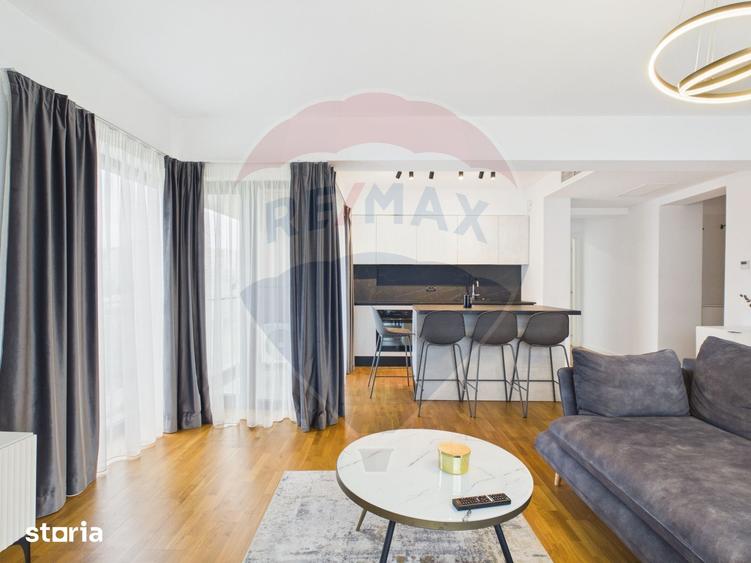 Apartament cu 2 camere, mobilat în Băneasa
