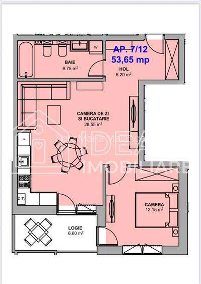 Apartament cu 2 camere camere de vanzare Doamna Stanca