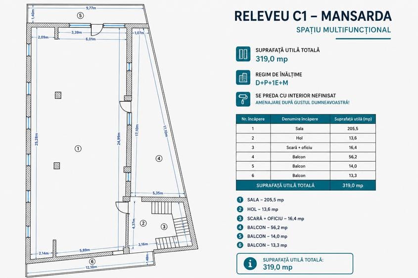 Spațiu comercial, de 1,320 mp, în Berceni