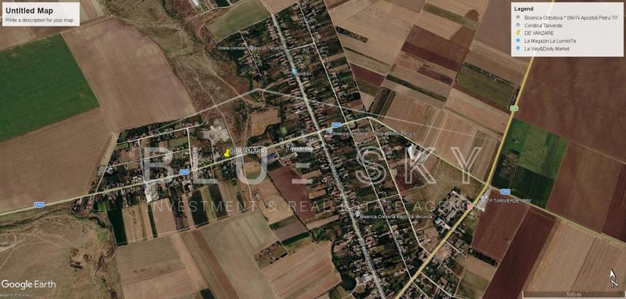 Teren Construcții intravilan de 8008 mp, în Tariverde