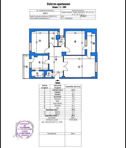 Apartament ultracentral 3 camere Finante - Permise - 3