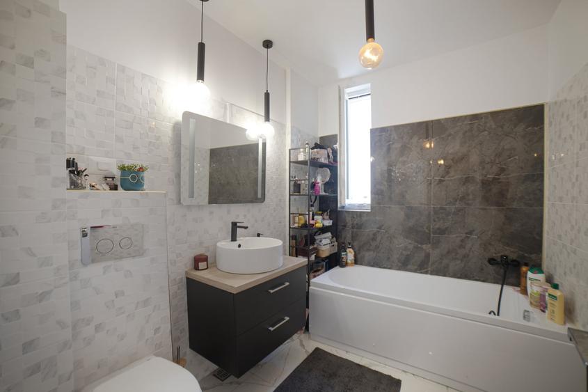 Apartament cu 3 camere semidecomandat, mobilat în Popești-Leordeni