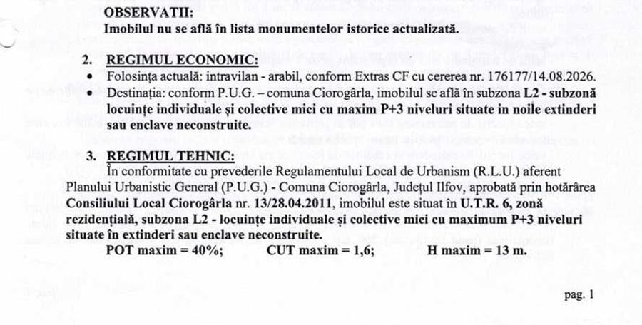 Spațiu comercial, în Ciorogârla