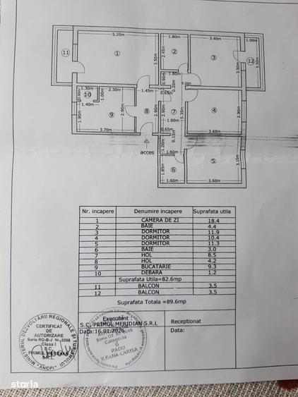 Apartament cu 4 camere decomandat în Central