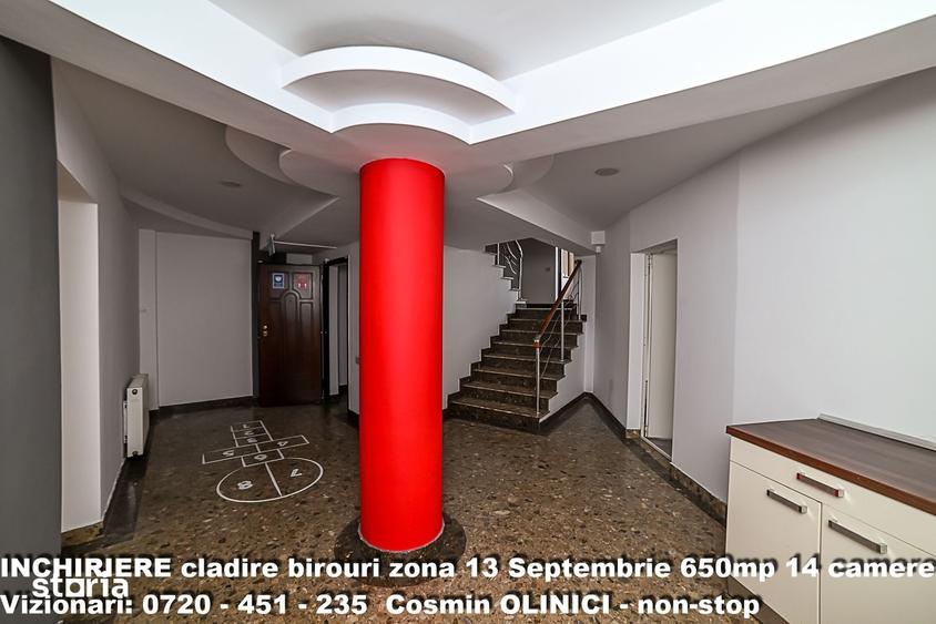 Spatii birouri de inchiriat zona 13 Septembrie I S+P+3 I 650 util - 10