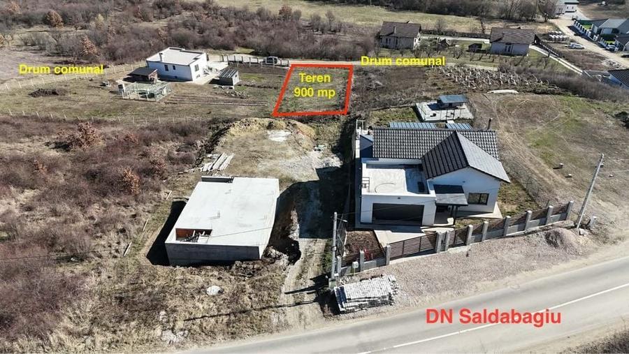 Teren de 900 mp, în Săldăbagiu de Munte