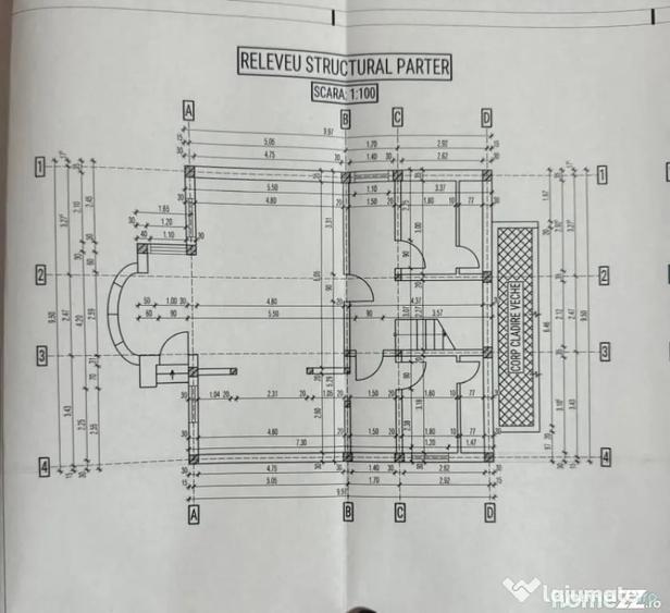 Casă cu 2 camere cu Teren 1267 Mp în Ciorani