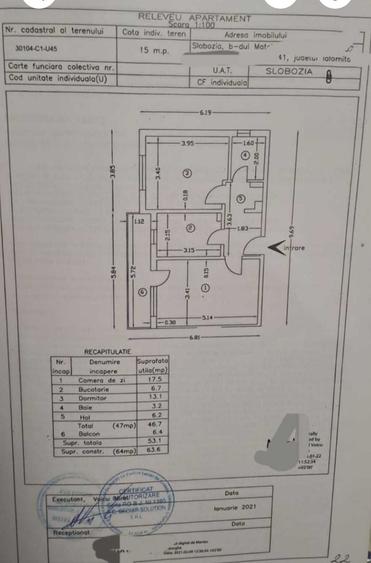 Apartament cu 2 camere decomandat în Exterior Vest
