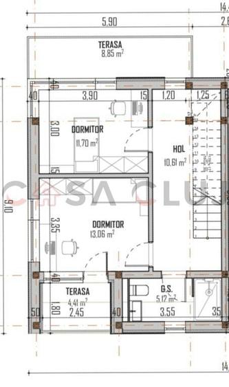 Duplex cu 4 camere cu Canalizare în Andrei Mureșanu