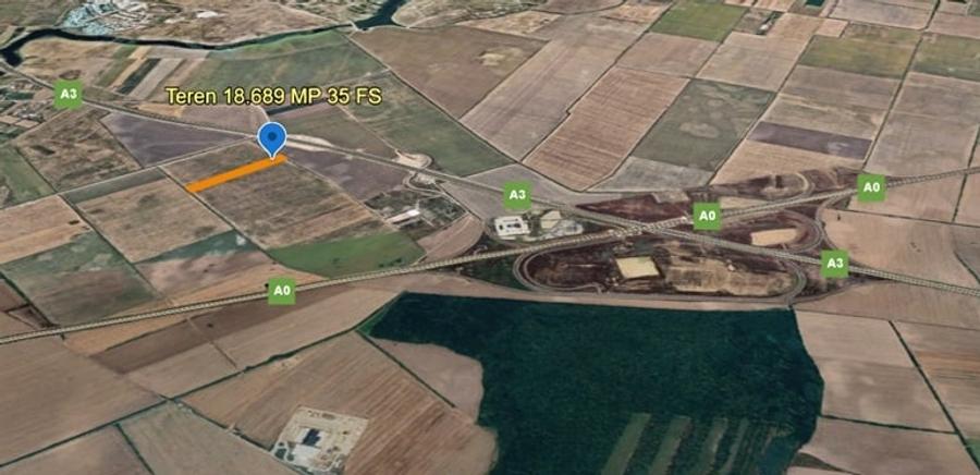 Teren agricol intravilan de 18689 mp, în Ștefăneștii de Jos