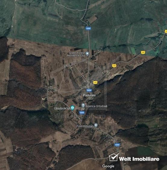 Teren agricol extravilan de 20700 mp, în Pădureni (Chinteni)