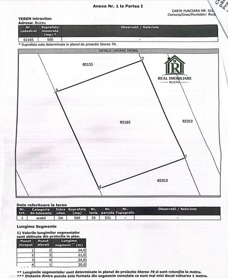 Teren 500mp pentru casa- zona Brosteni ! - 2