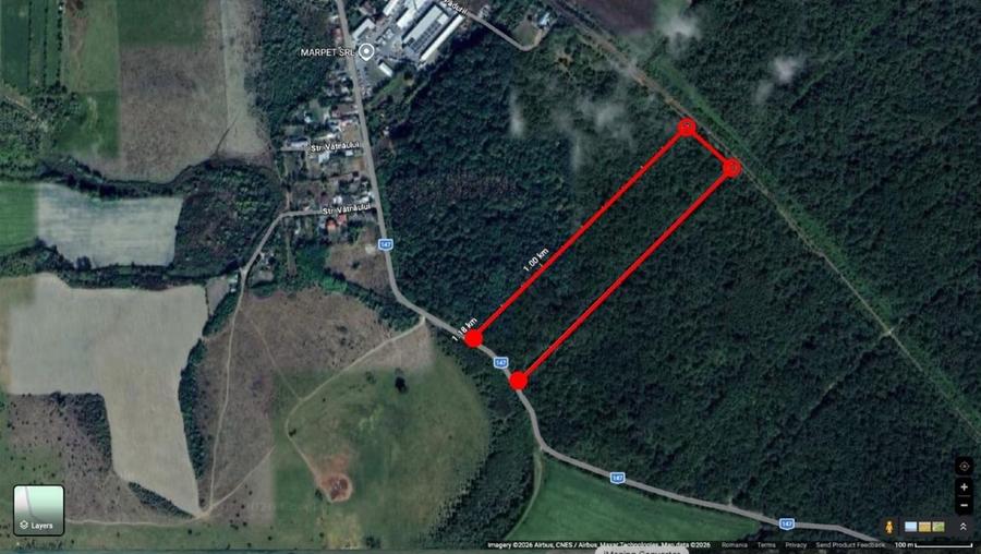 Teren extravilan de 54000 mp, în Drăgănești