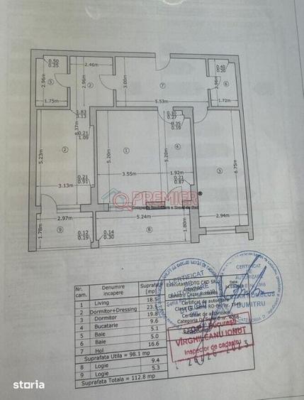 Apartament cu 3 camere în Timpuri Noi