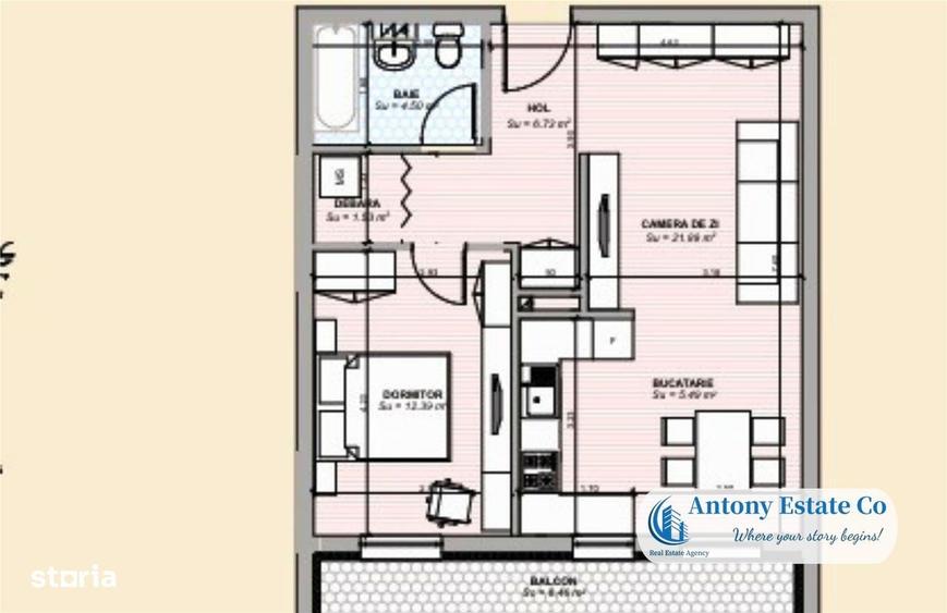 Apartament cu 2 camere în Ultracentral