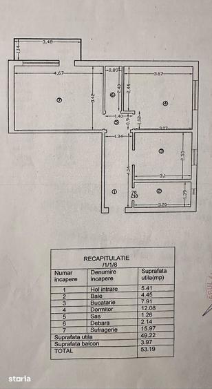Apartament cu 2 camere decomandat în Nicolina