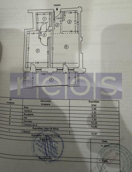 Apartament cu 2 camere în Ștefăneștii de Jos