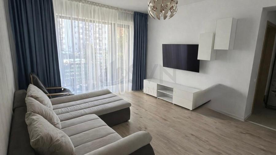 Apartament cu 2 camere semidecomandat, mobilat în Băneasa