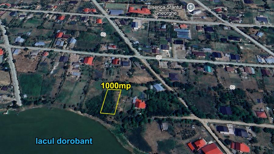 Teren Construcții intravilan de 1000 mp, în Dorobanț