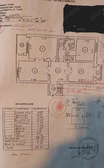 Apartament cu 3 camere decomandat în Mazepa 1