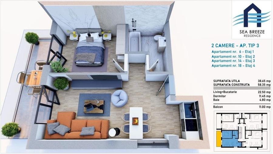 #Apartamente 2 camere LA CHEIE - Bloc nou 2026 - 4