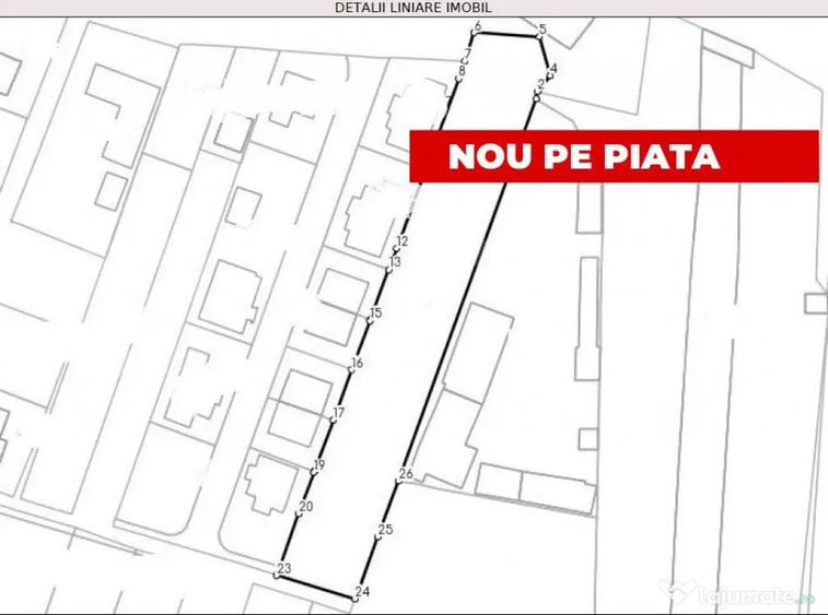Teren de 2900 mp, în Central