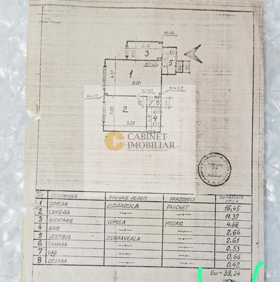 Apartament cu 2 camere semidecomandat, mobilat în Calea Victoriei