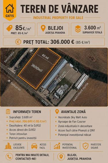 Teren intravilan de vanzare Blejoi - 1
